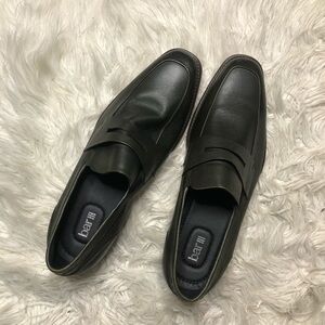 NEW Bar III Beau leather textured penny loafers size 10.5